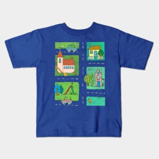 A Quiet Afternoon in Town Kids T-Shirt